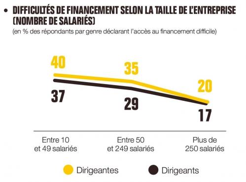 Difficultes de financement selon la taille de l entreprise