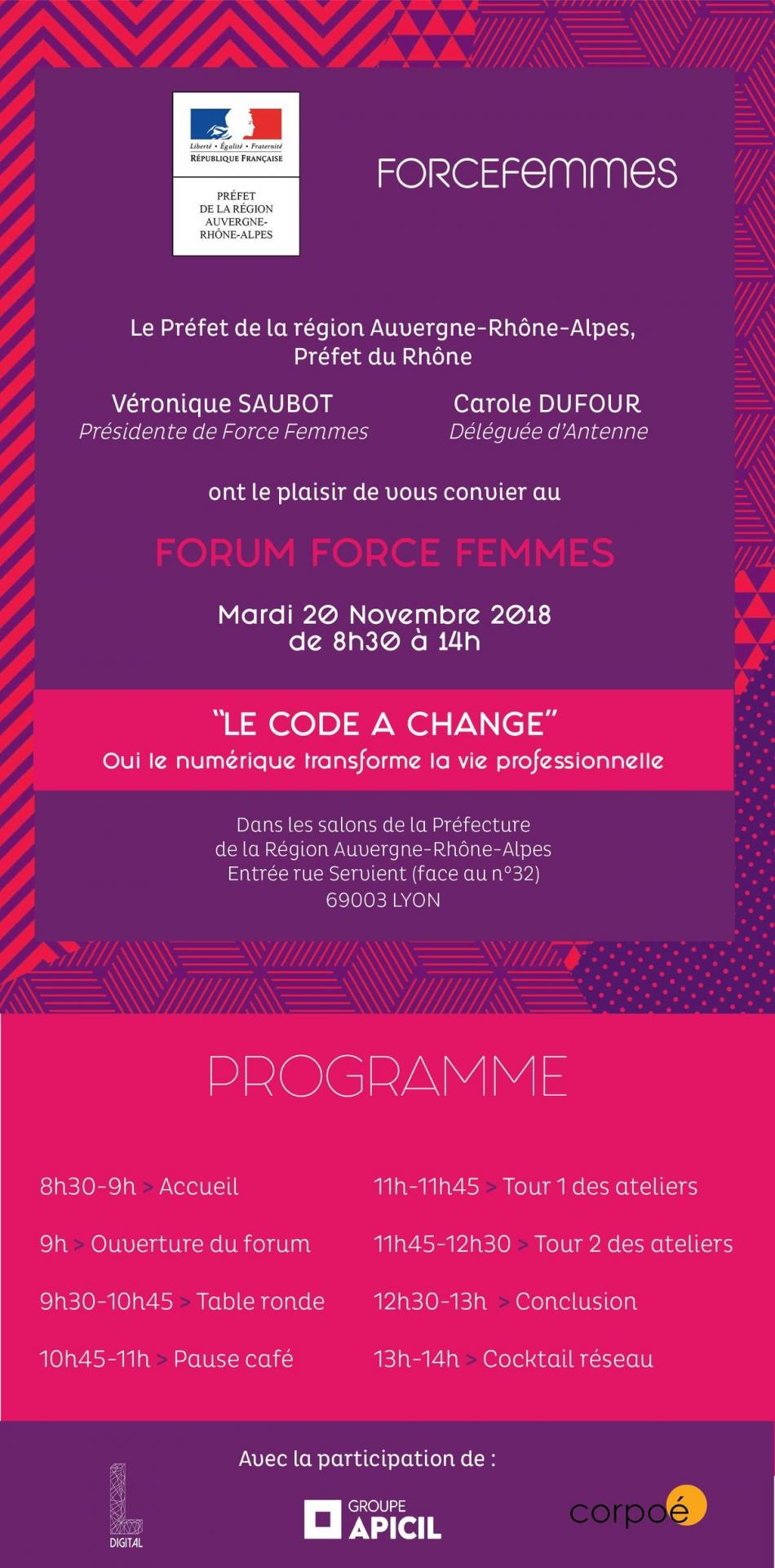 Forum force femmes 20 11 2018